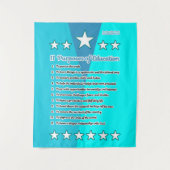 11 Zweck der Bildung Wandteppich (Vorderseite)