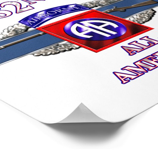 11B 82. Im Flugzeug Division Poster (Ecke)