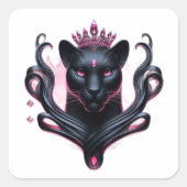 11eleven quadratischer aufkleber (Vorderseite)