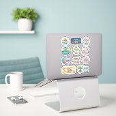 11er-Pack Zitate | Lehrer Dank Sticker (Laptop auf Schreibtisch)