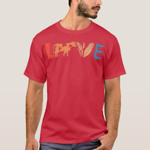 11kV Liebe Kuh Vintage Kuhliebhaber Kuhzucht Farme T-Shirt