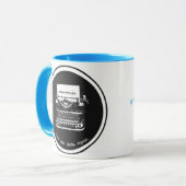 11oz Blau/Blau Tasse (Vorderseite Links)