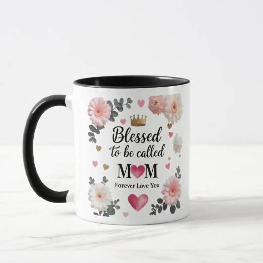 11oz Combo Kaffee Cup mit Kronen & Herz Tasse (Links)