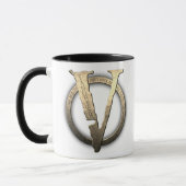 11oz CUSTOM "V" Kaffee Tasse (Links)