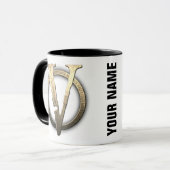 11oz CUSTOM "V" Kaffee Tasse (Vorderseite Links)