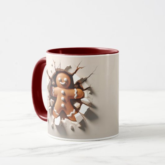 11oz Gingerbread Wrap Tasse (Vorderseite Links)