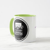 11oz Grün/Lila Tasse (Vorderseite Links)