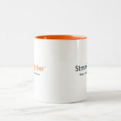 11oz Mug - Orange Interior Zweifarbige Tasse (Mittel)