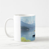 11oz mug with "Orcas in the Inlet" image Kaffeetasse (Links)