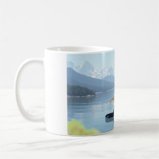11oz mug with "Orcas in the Inlet" image Kaffeetasse