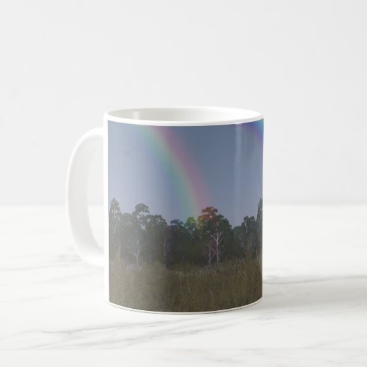 11oz mug with "Rainbow on the Meadow" image Kaffeetasse (Vorderseite Links)
