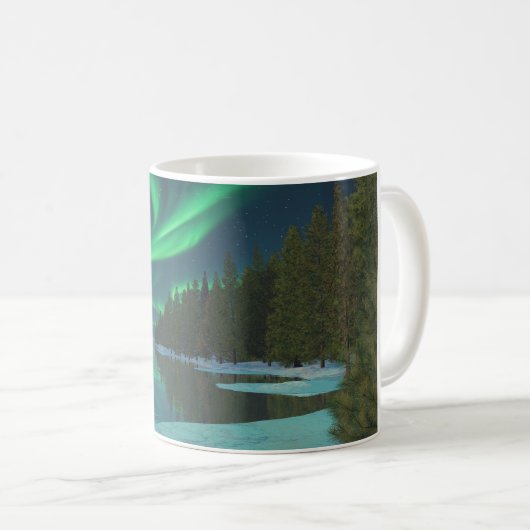 11oz mug with "Winter Lights (2025)" image Kaffeetasse (VorderseiteRechts)
