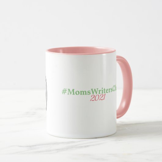 11oz Rosa/Grün Tasse (VorderseiteRechts)