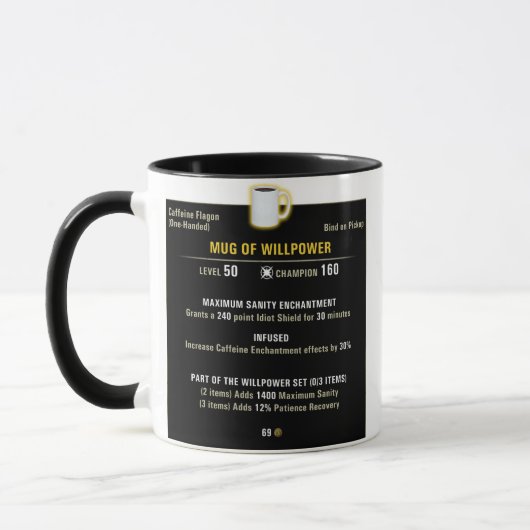 11oz Tasse der Willpower (Links)