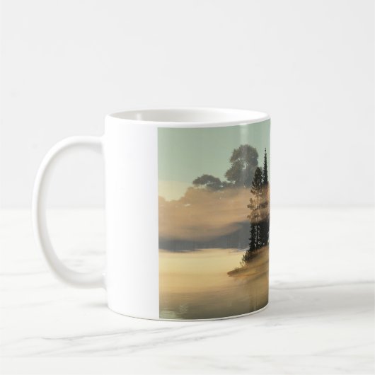 11oz-Tasse mit "Magie des Nebels"-Bild Kaffeetasse (Links)