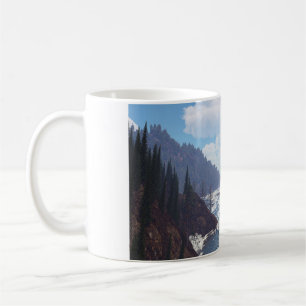 11oz-Tasse mit "Rocky Coast"-Bild Kaffeetasse