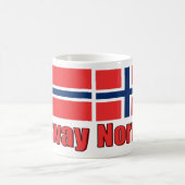 11oz weiße Porcelan Tassen-Flagge/Norwegen Kaffeetasse (Mittel)