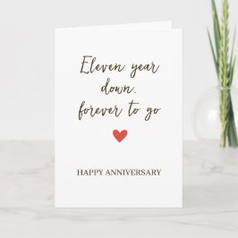 11st Anniversary – Eleven Year Down Forever to Go Karte
