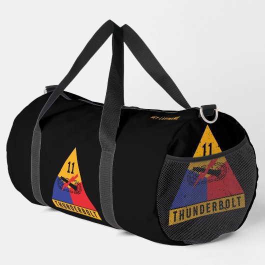 11th Armored "Thunderbolb" Division Custom Duffle Bag (Rechte Ecke)