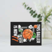 11th Birthday Basketball Player Funny 11 Years Old Postkarte (Stehend Vorderseite)