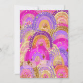 11th Birthday Girls Invitation Einladung (Rückseite)