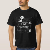 11th Birthday Square Root Math 11 Years Old Bday T-Shirt (Vorderseite)