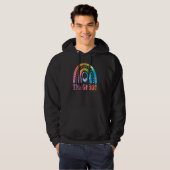 11th Grade Tie Dye Rainbow First Day Of Schoo Back Hoodie (Vorne ganz)