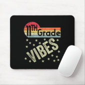 11th Grade Vibes Shirt Retro 80s Teacher Kids Back Mousepad (Mit Mouse)