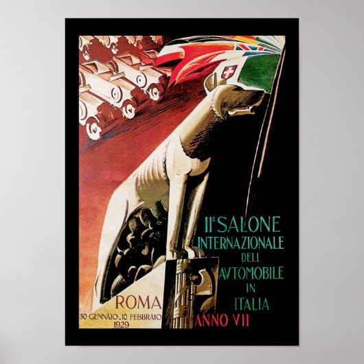 11th Salone Internazionale Automobile ~ Roma Poster (Vorne)