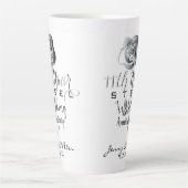 11th Steel Wedding Anniversary Silvery Rose Milchtasse (Vorderseite)