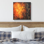 11x11 Allah lobt Leinwand - Original Islamische Ku (Insitu (Schlafzimmer))