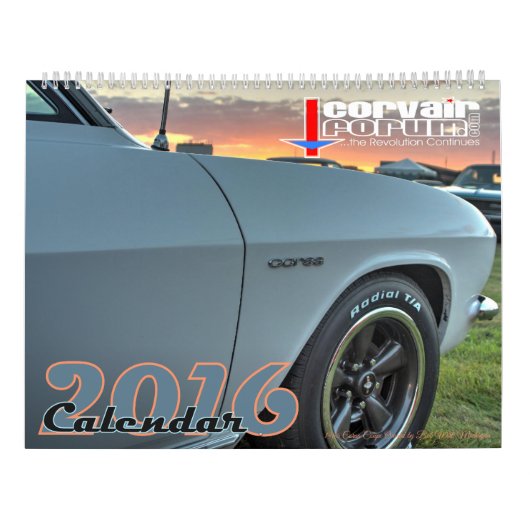 11x14.5 CorvairForum Wandkalender (Rückseite)
