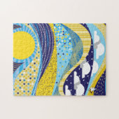 11x14 Abstraktes Sky Puzzle für Colorblinde (Horizontal)