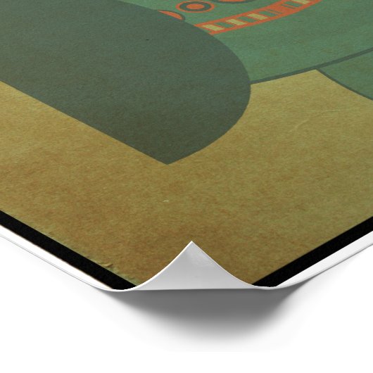 11x14" Antireligiös-Schüssel (Cooles Farbschema) Poster (Ecke)