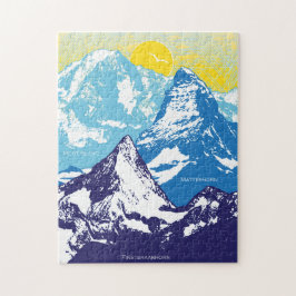 11x14 Berggipfel Puzzle für Colorblinde