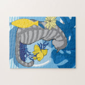 11x14 Cat & Goldfish Puzzle für Farbblindler (Horizontal)