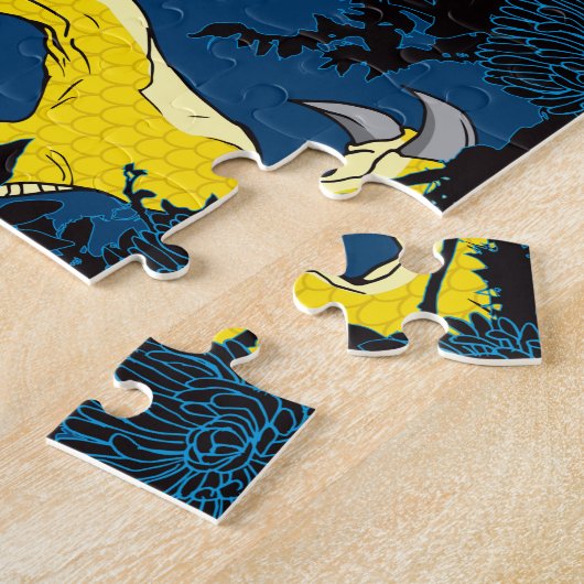 11x14 Drachenpuzzle für Colorblinde Puzzle (Seite)