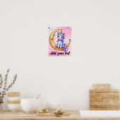 11x14 Einhorn-Mond-Kunstposter Poster (Küche)