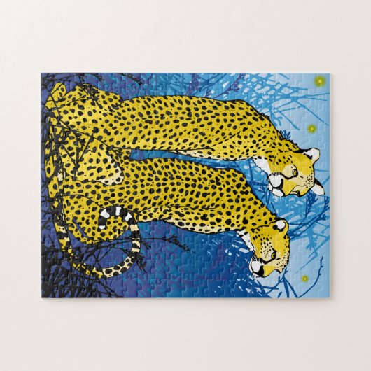 11x14 Gepard Puzzle für Colorblinde (Horizontal)