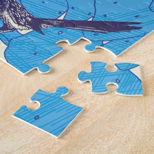 11x14 Howling Coyote Puzzle für Colorblinde (Seite)