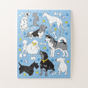 11x14 Kinder Dog Puzzle für Colorblind Kinder