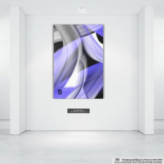 11x14" Lavendel Moon Trend Abstrakt Art Violet Leinwanddruck