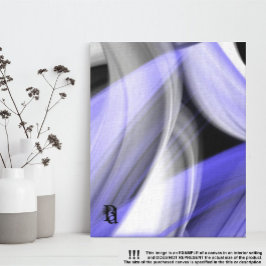 11x14" Lavendel Moon Trend Abstrakt Art Violet Leinwanddruck