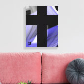 11x14" Lavender Moon Trend Abstract Art Violet Leinwanddruck (Insitu (Wohnzimmer))