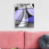 11x14" Lavender Moon Trend Abstract Art Violet Leinwanddruck (Insitu (Wohnzimmer))