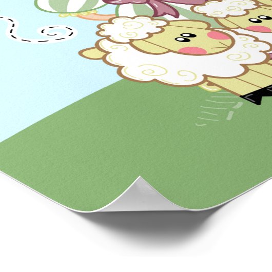 11x14 Little Bo Peep Shee Rhyme Kinder Zimmer Wand Poster (Ecke)