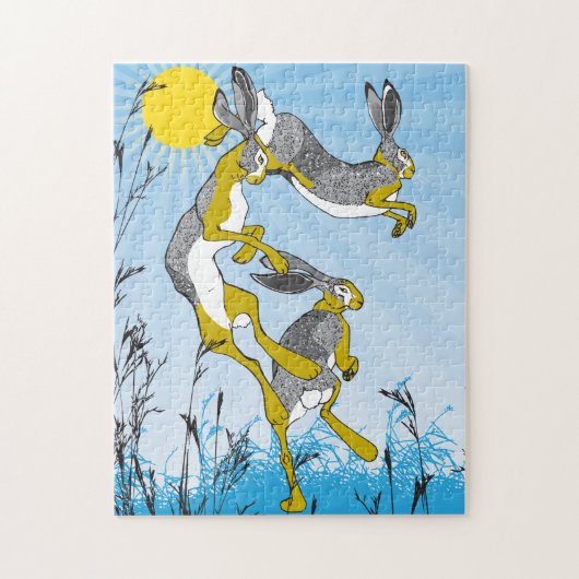 11x14 Mad März Hares Puzzle für Colorblinde (Vertikal)