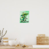 11x14 Pastell-Drachen-Wandkunst Poster (Küche)
