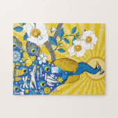 11x14 Pfauenpuzzle für Colorblinde Puzzle (Horizontal)