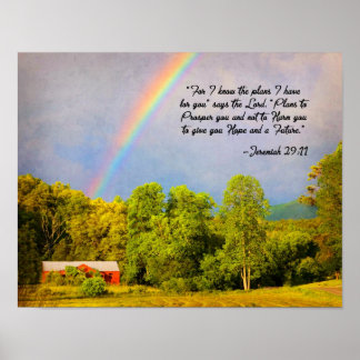 11x14 Print - Jeremiah 29:11.... Denn ich kenne di Poster
